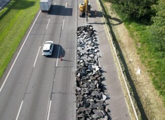 Fim-de-semana será de troca de do pavimento rígido por asfalto flexível no Rodoanel Fim-de-semana será de troca de do pavimento rígido por asfalto flexível no Rodoanel