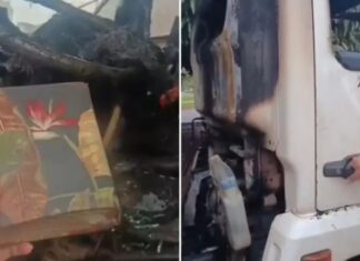 Caminhão é destruído em incêndio, mas Bíblia fica intacta Caminhão é destruído em incêndio, mas Bíblia fica intacta