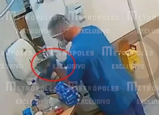 Veja imagens de técnicos injetando substância que matou três pacientes Veja imagens de técnicos injetando substância que matou três pacientes