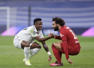 Salah e Vinicius Junior são os principais alvos dos xeiques da Arábia Saudita Salah e Vinicius Junior são os principais alvos dos xeiques da Arábia Saudita