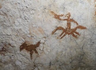 Cea mai veche artă rupestră din lume, descoperită într-o peșteră din Sulawesi Cea mai veche artă rupestră din lume, descoperită într-o peșteră din Sulawesi