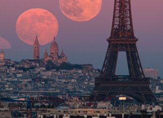 January’s full Wolf Moon leaps past the Eiffel Tower in stunning photo of Paris skyline January’s full Wolf Moon leaps past the Eiffel Tower in stunning photo of Paris skyline