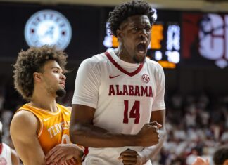 Charles Bediako hears Alabama fans cheer his return because of his victory vs. NCAA even in loss to Tennessee Charles Bediako hears Alabama fans cheer his return because of his victory vs. NCAA even in loss to Tennessee
