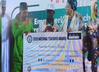 FG, governors gift best teacher N50 million, car, two-bedroom apartment FG, governors gift best teacher N50 million, car, two-bedroom apartment