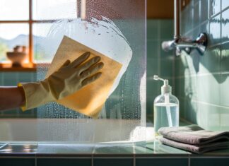 Siempre froto y queda peor» : ni bicarbonato ni vinagre, papel de horno para tu mampara brillante Siempre froto y queda peor» : ni bicarbonato ni vinagre, papel de horno para tu mampara brillante