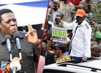 Hot mic moment as Wamalwa, Kalonzo recount Raila’s past anti-IEBC demos: “Ilileta pressure” Hot mic moment as Wamalwa, Kalonzo recount Raila’s past anti-IEBC demos: “Ilileta pressure”