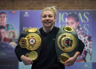 Olympic champ Lauren Price to defend belts at home in Wales against unbeaten Puerto Rican boxer Olympic champ Lauren Price to defend belts at home in Wales against unbeaten Puerto Rican boxer