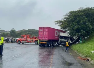 Driver rescued from wrecked minibus after deadly crash Driver rescued from wrecked minibus after deadly crash