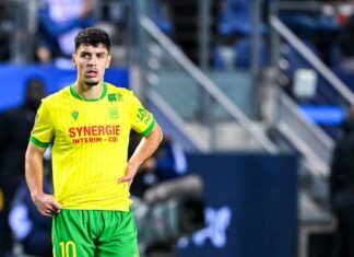 Mercato Nantes : en perdition cette saison, Matthis Abline a-t-il encore une grosse cote ? Mercato Nantes : en perdition cette saison, Matthis Abline a-t-il encore une grosse cote ?