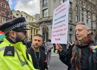 Peter Tatchell arrested at London Palestine march over ‘intifada’ placard Peter Tatchell arrested at London Palestine march over ‘intifada’ placard