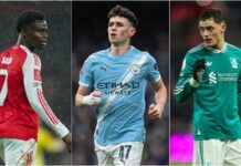 Saka, Wirtz in top ten Premier League declines of the season Saka, Wirtz in top ten Premier League declines of the season