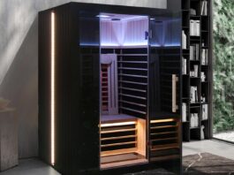 Sun Home’s Eclipse Red Light & Infrared Saunas blend two popular sauna technologies into a model meant for the home